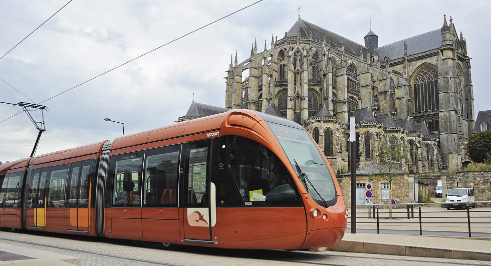 Tramway cathédrale du Mans