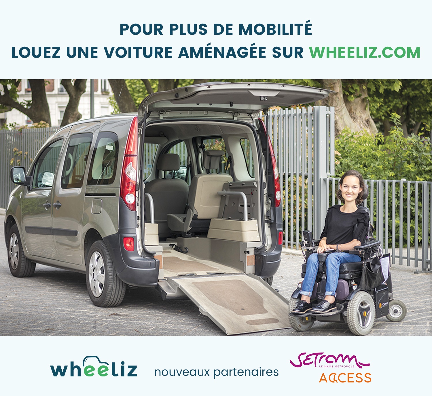 Pour plus de mobilité, louez une voiture aménagée sur wheeliz.com (partenaire Setram Access)